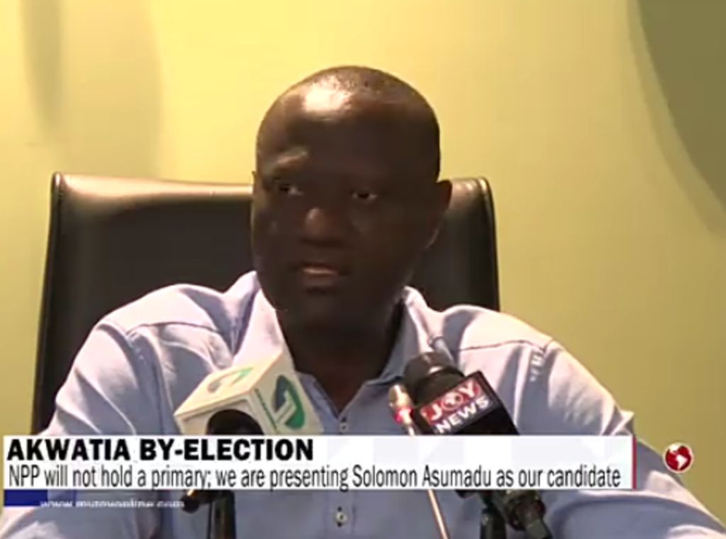 NPP selects Solomon Asumadu as parliamentary candidate for Akwatia by-election 