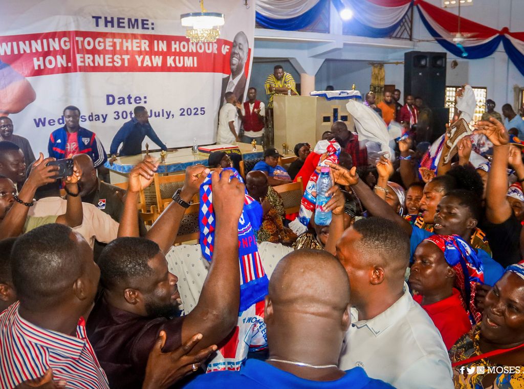 NPP Akwatia unveils new parliamentary candidate; Moses Abor, other party bigwigs attend