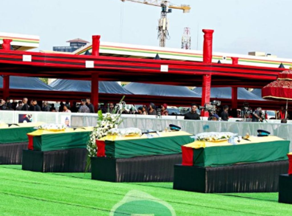 Ghana lays to rest six victims of August 6 helicopter crash
