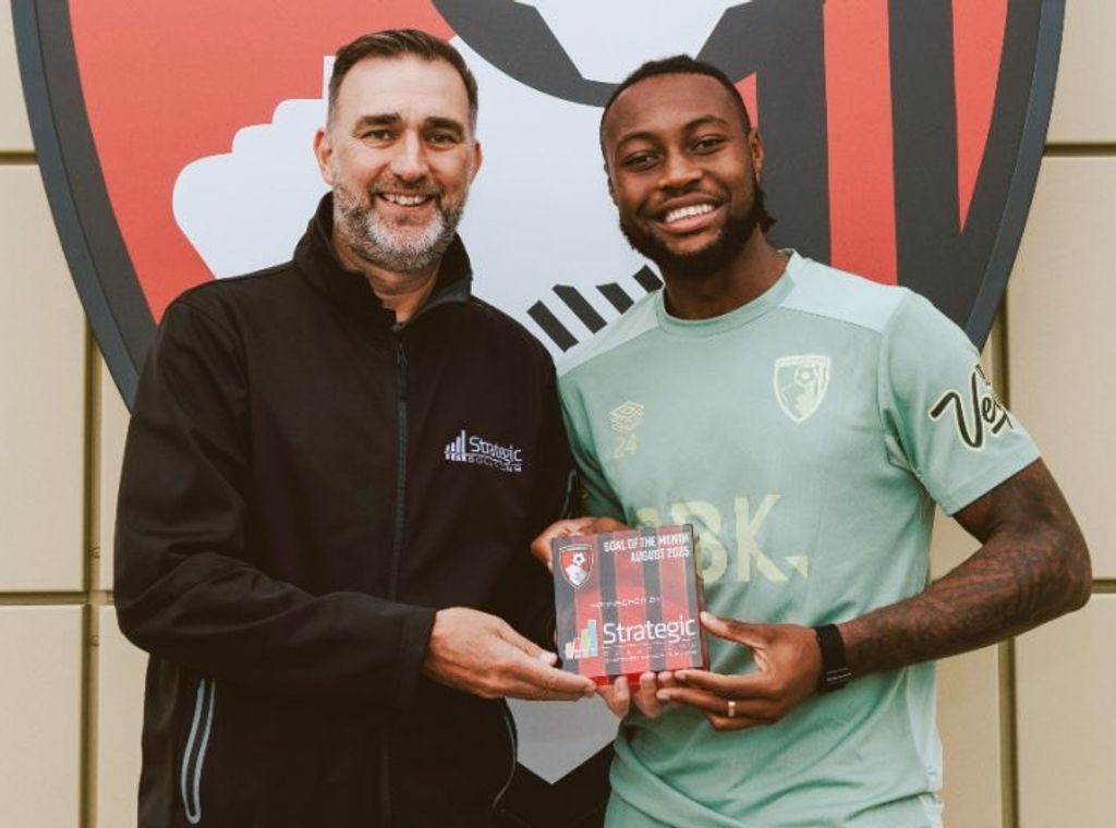 Antoine Semenyo scoops AFC Bournemouth's Goal of the Month award