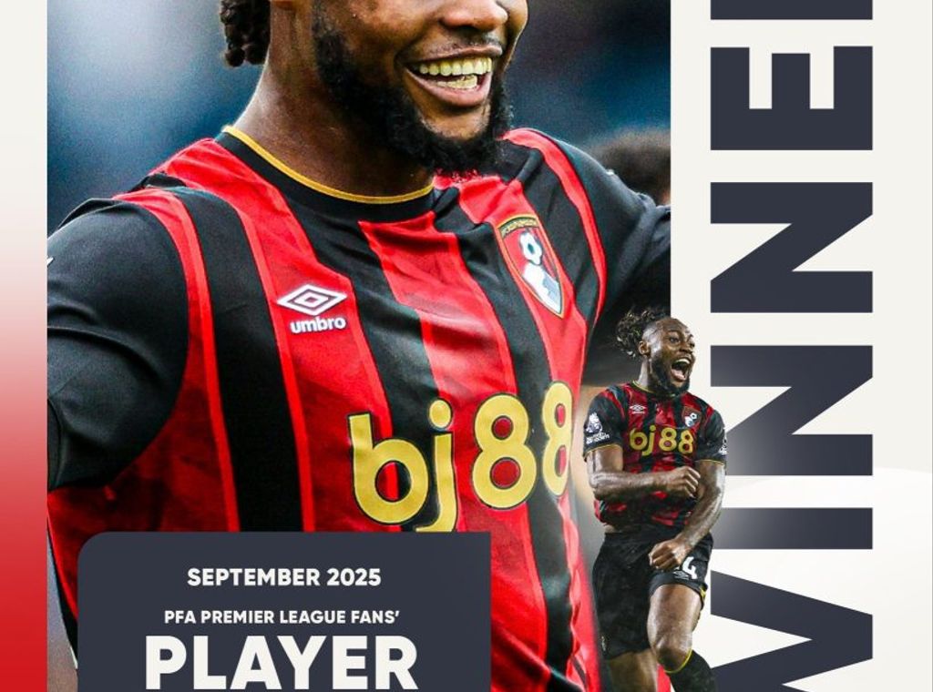 Ghana star Antoine Semenyo crowned PFA Fans’ Player of the Month