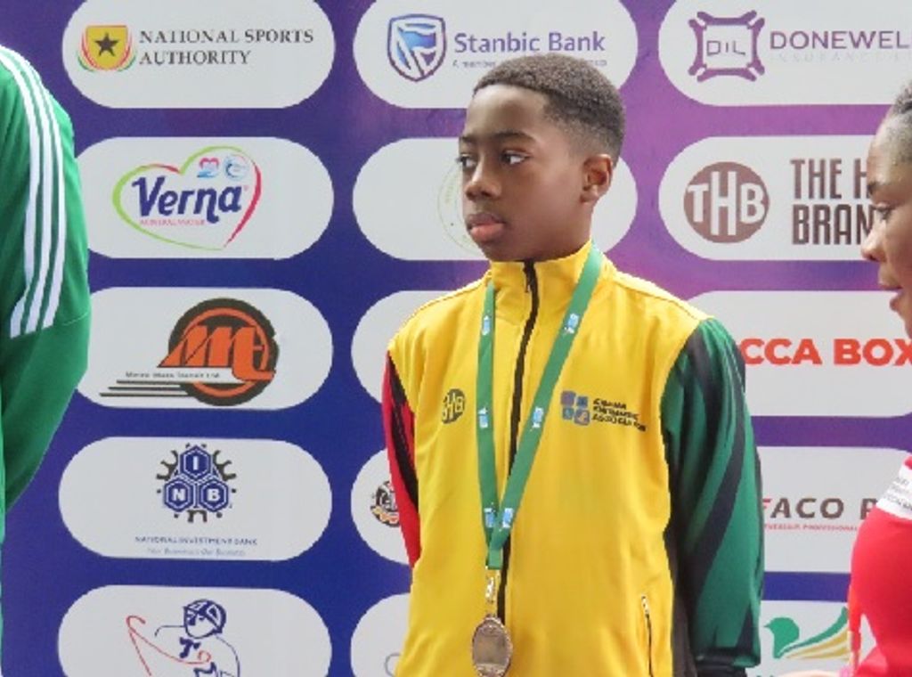 12-year-old Yamin Boamah makes a splash at Africa Aquatics Championships