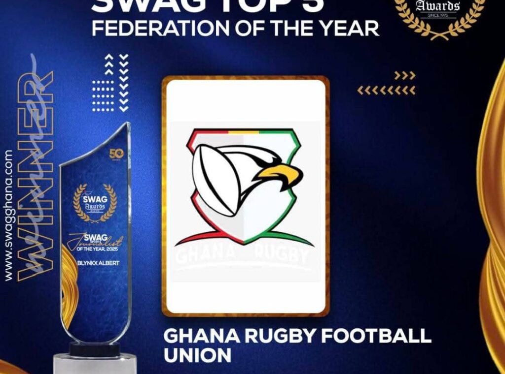 Ghana Rugby Football Union secures Top 5 spot in prestigious SWAG Awards
