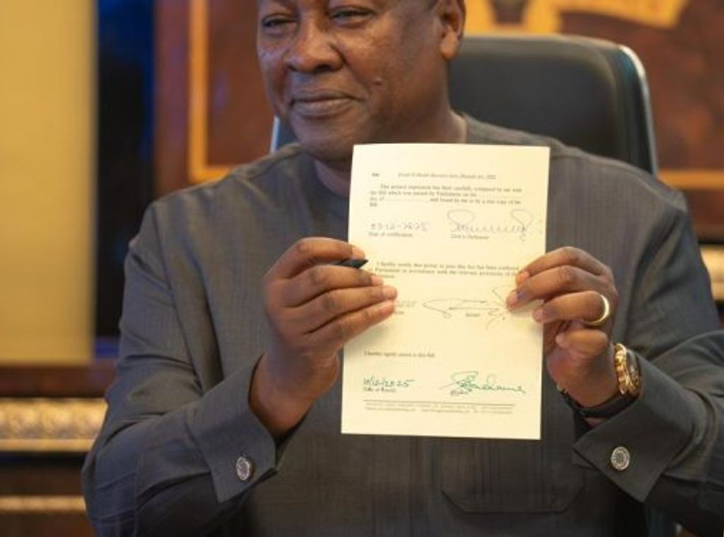 Mahama signs law to scrap COVID-19 Health Recovery Levy effective 2026