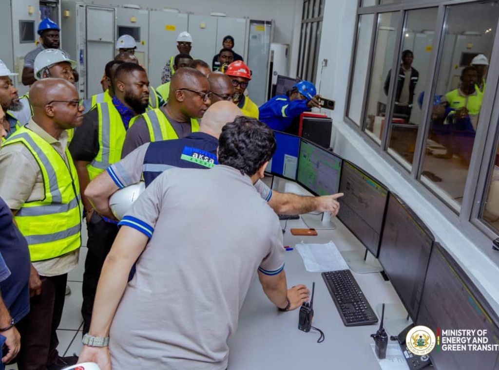 Energy minister inspects AKSA Ahwomaso Power Plant as GRIDCo completes tie-in