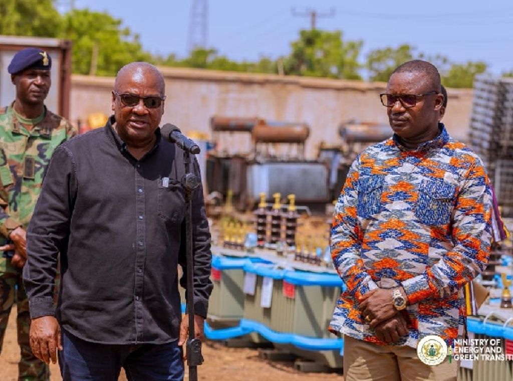 Mahama, Energy Minister inspects deployment of transformers in Northern Ghana