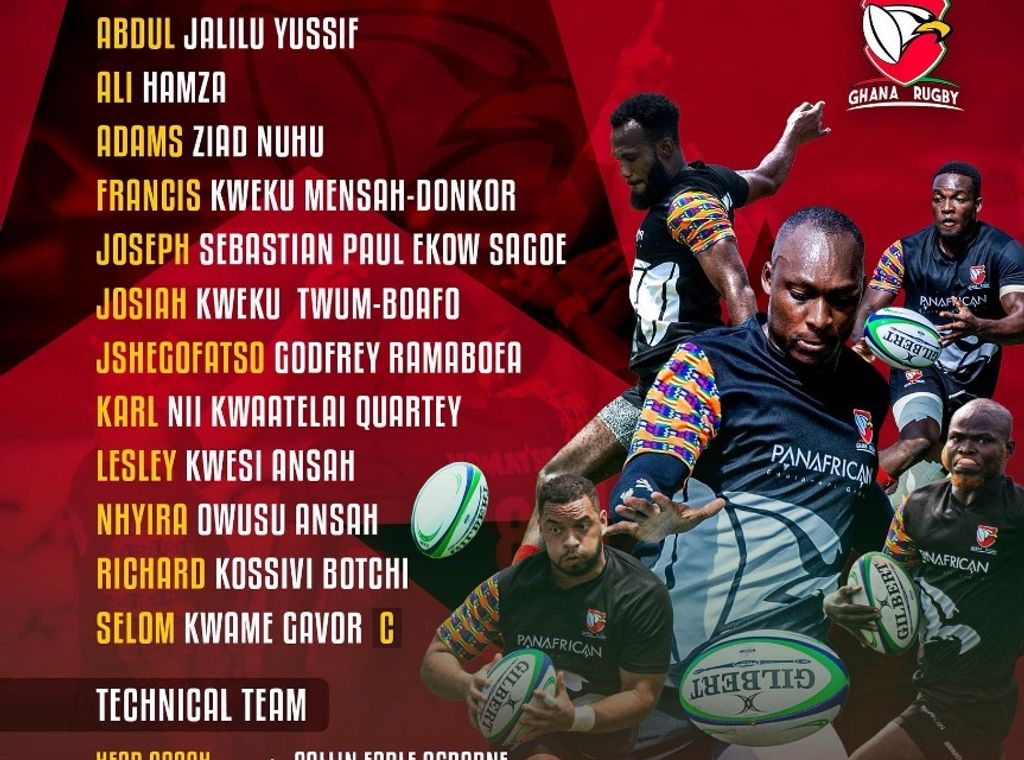 Ghana names squad for Africa Sevens as Eagles eye World Rugby Challenger spot