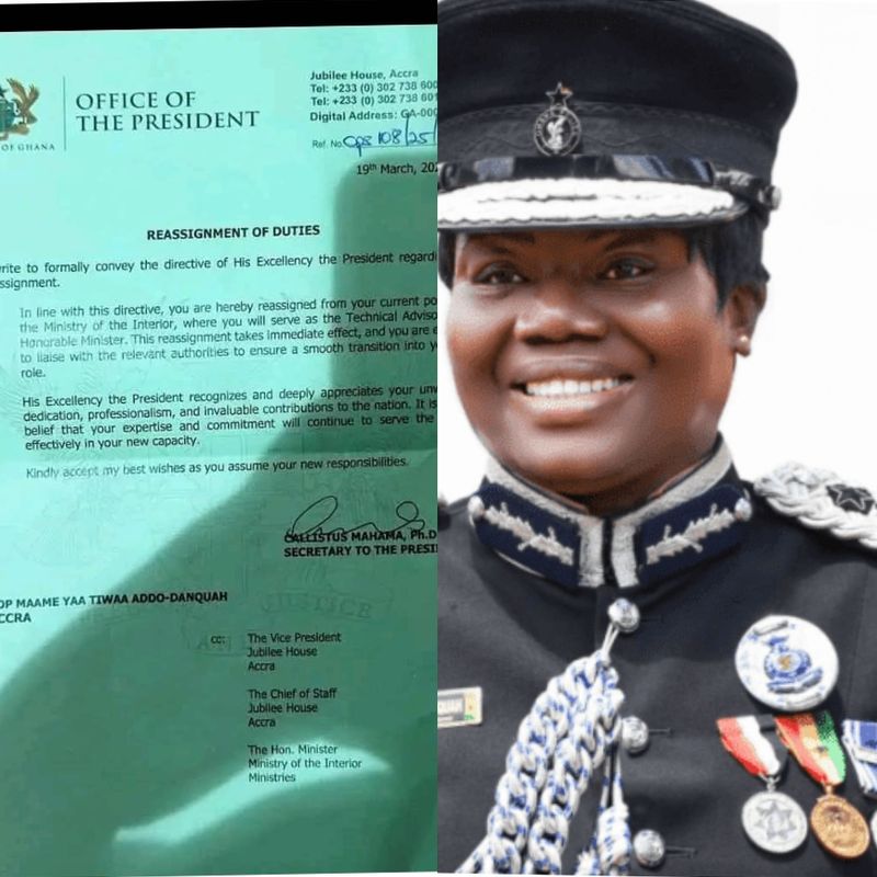 COP Maame Yaa Tiwaa reassigned to Interior Ministry as Technical Advisor 