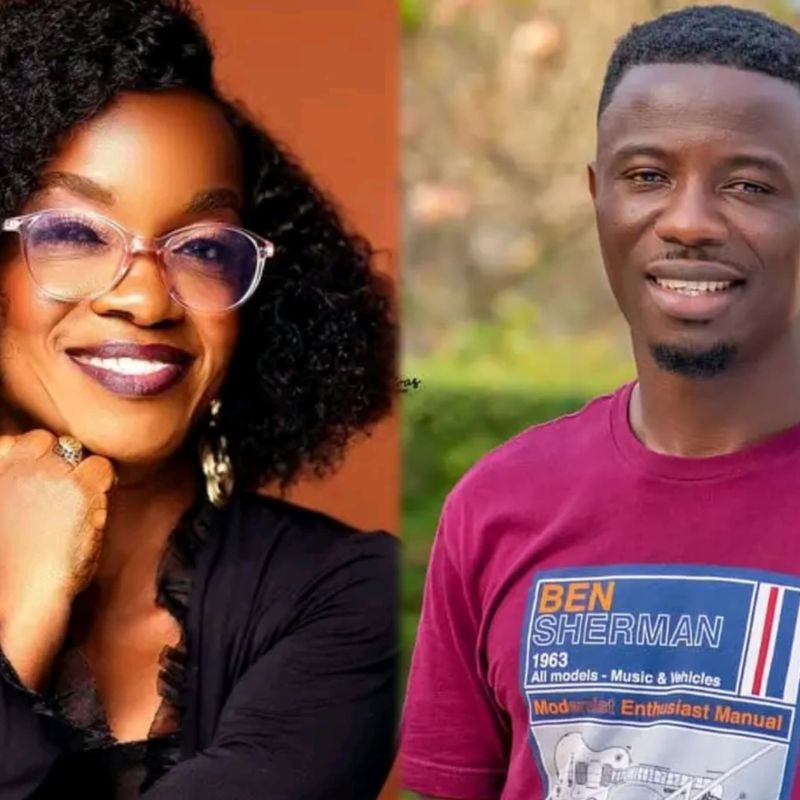 'He just gave me the land': Adwoa Smart overwhelmed as Kwaku Manu gifts her a Plot