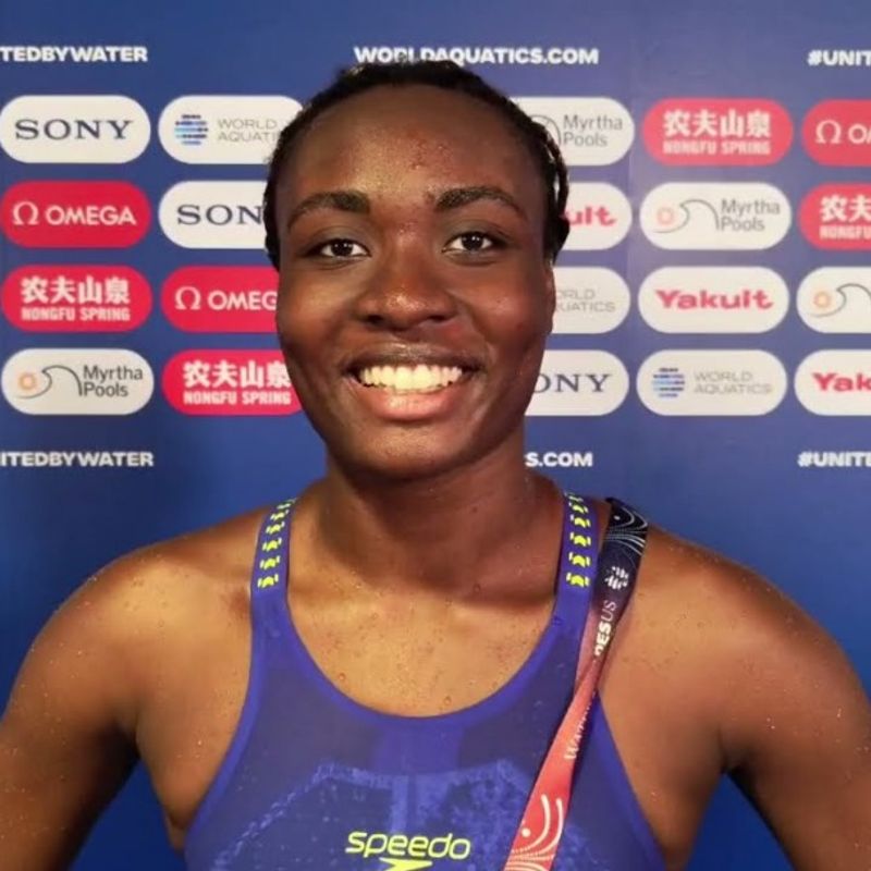 Ghana’s Nubia Adjei smashes 50m butterfly record at World Aquatics Championships