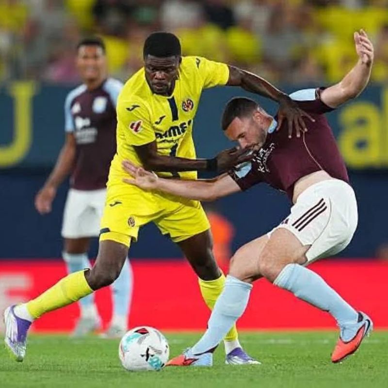 Thomas Partey makes Villarreal debut in pre-Season defeat to Aston Villa