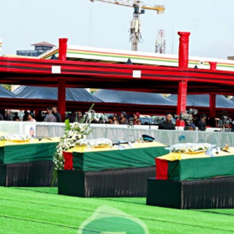 Ghana lays to rest six victims of August 6 helicopter crash