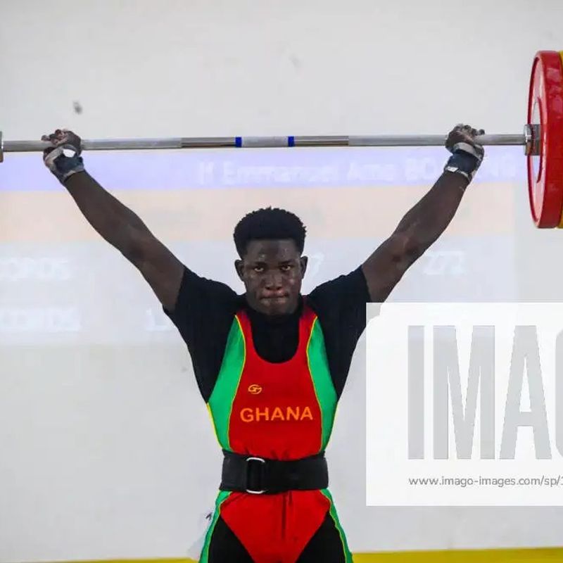Ghanaian weightlifter triumphs with 3 Gold medals at African Junior and Youth Weightlifting championships