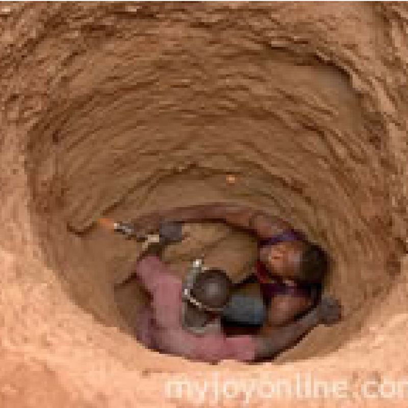 Two confirmed dead after galamsey pit caved in at Kwabenakrom 