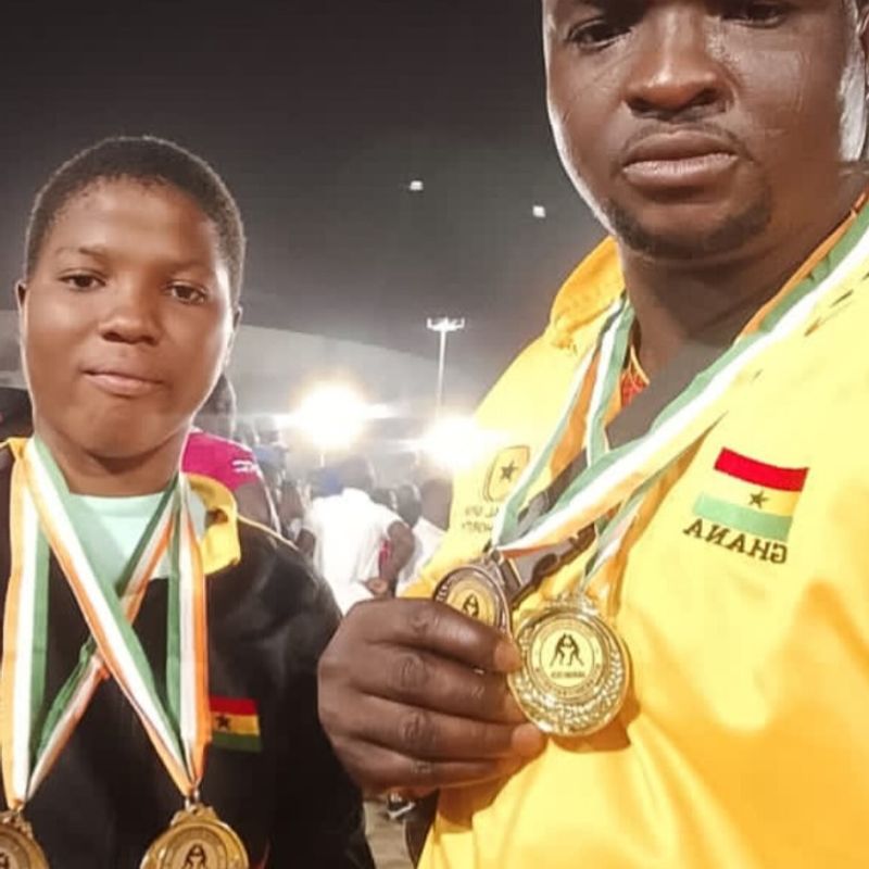 Ghanaian wrestlers decure 4 Medals at President Ouattara tournament