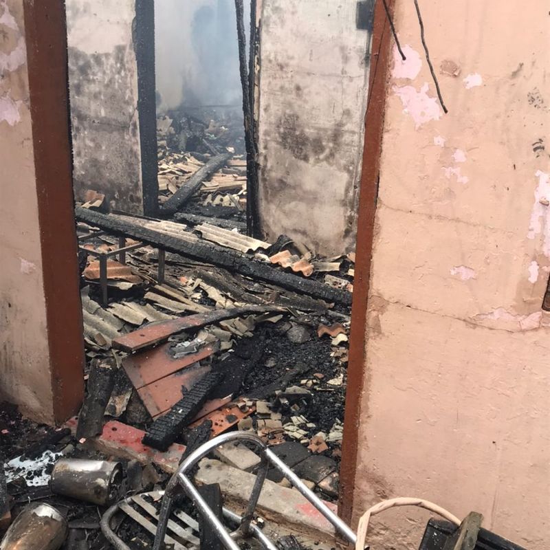 Fire destroys homes in Darkuman Kokompe