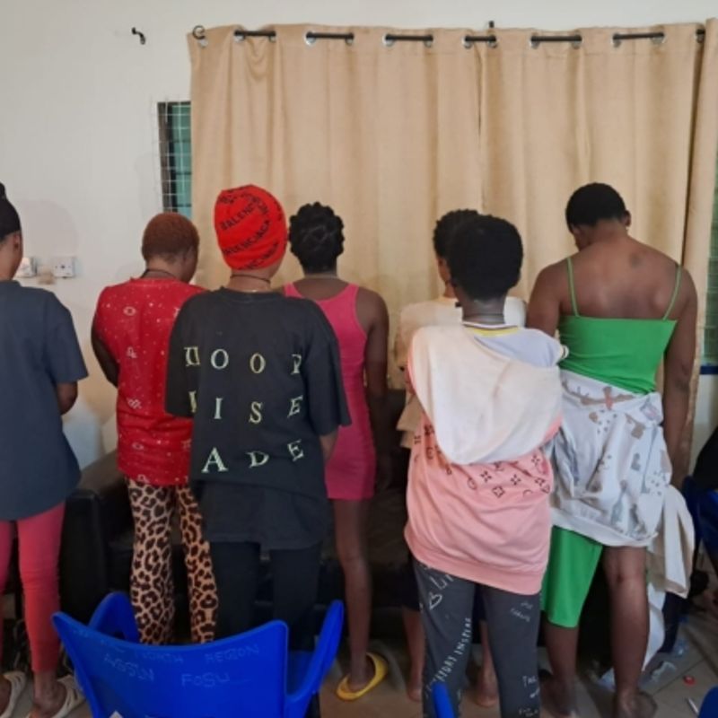 Police bust human trafficking ring in Upper Denkyira West: 39 arrested, 33 victims rescued