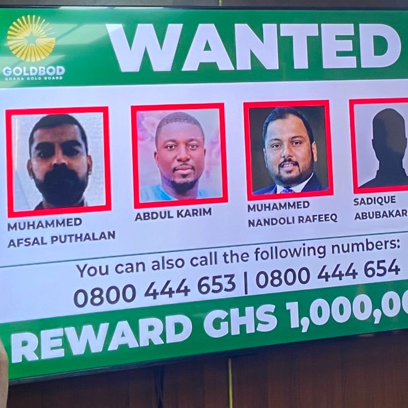 Goldbod declares four individuals wanted for illegal gold smuggling; 3 arrested