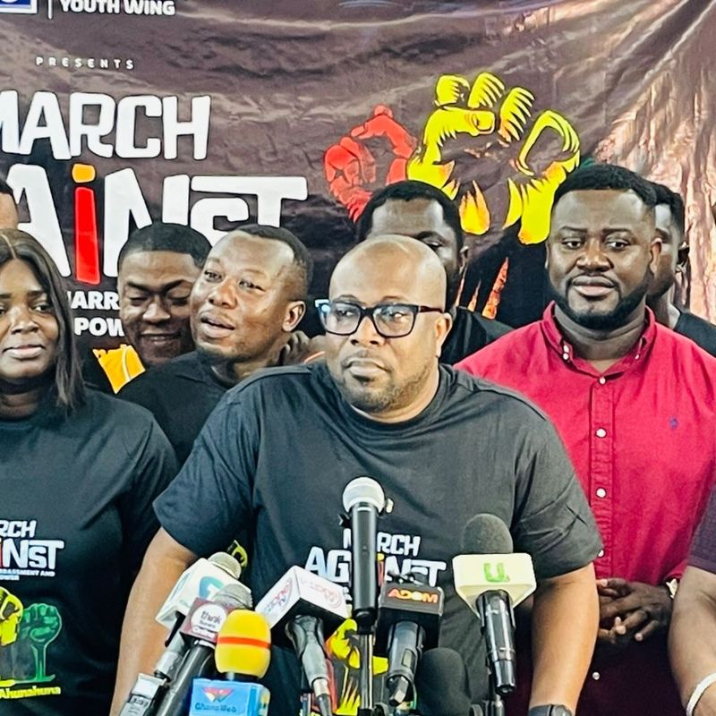 ’Yɛn Suro Ahunahuna:’ NPP Youth Wing Takes a Bold Stand Against Government's Abuse of Power with Massive Demonstration