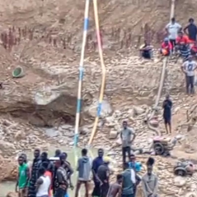 Galamsey pit collapse in Twifo Mampong: One dead, four trapped