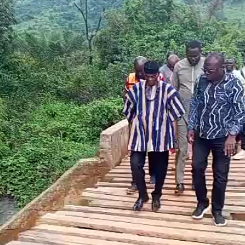 Oti Regional Minister inspects Nkwanta South infrastructure projects amidst concerns over deplorable conditions