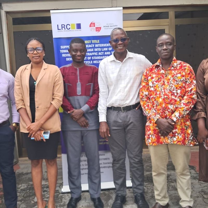 Legal Resources Centre engages journalists to champion road safety advocacy in Ghana