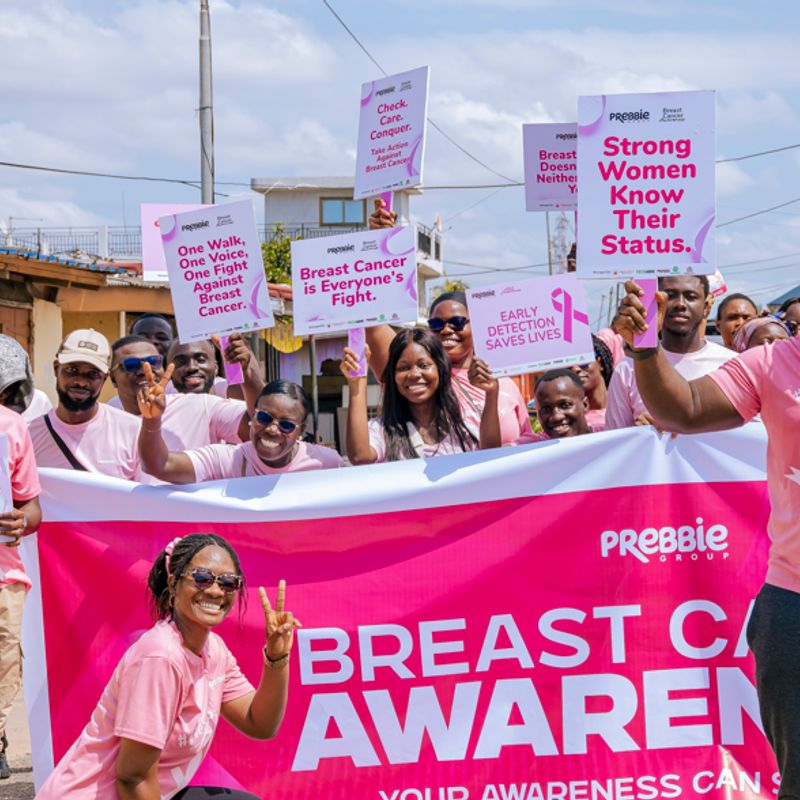 Community joins hands to fight breast cancer in Dansoman