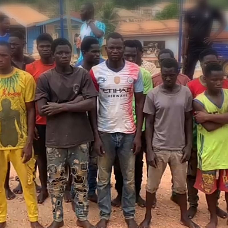 A/R: 21 Burkinabes arrested for illegal mining in Amansie West
