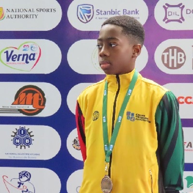 12-year-old Yamin Boamah makes a splash at Africa Aquatics Championships