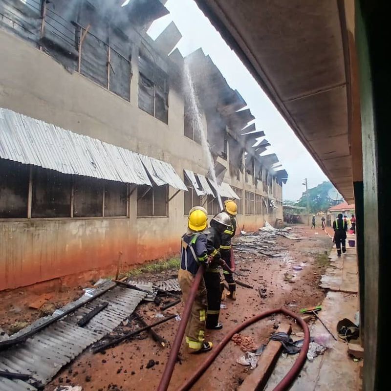 Fire ravages Kwapong Nursing and Midwifery Training College, no casualties reported