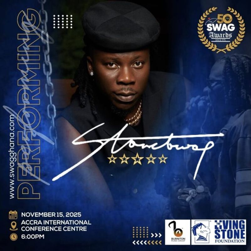 Stonebwoy to headline Golden Jubilee SWAG Awards in Accra