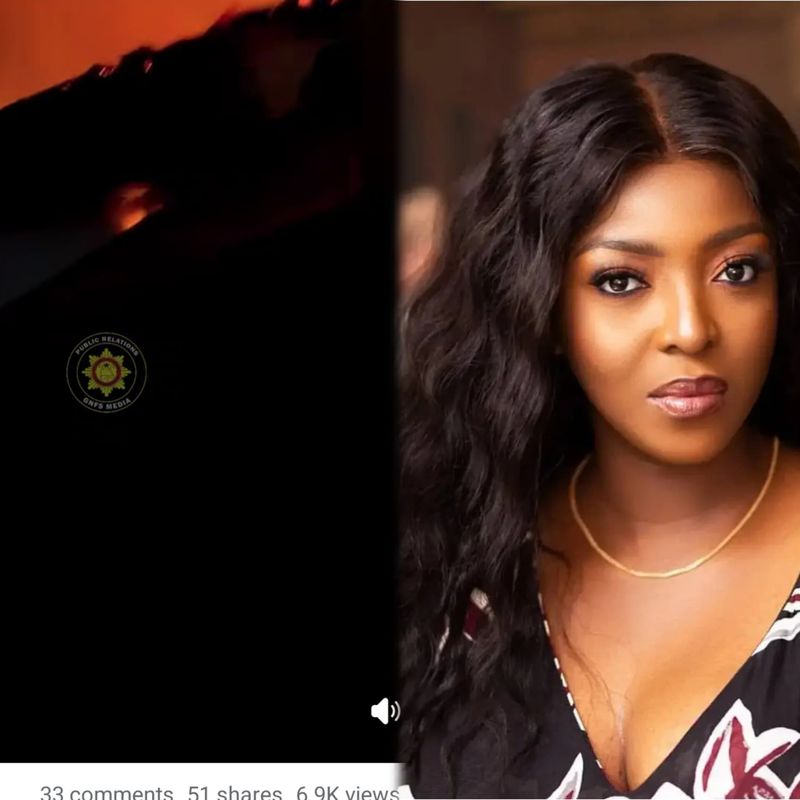 Fire outbreak ravages homes at Ability Square, Adjiringano affects Yvonne Okoro's residence