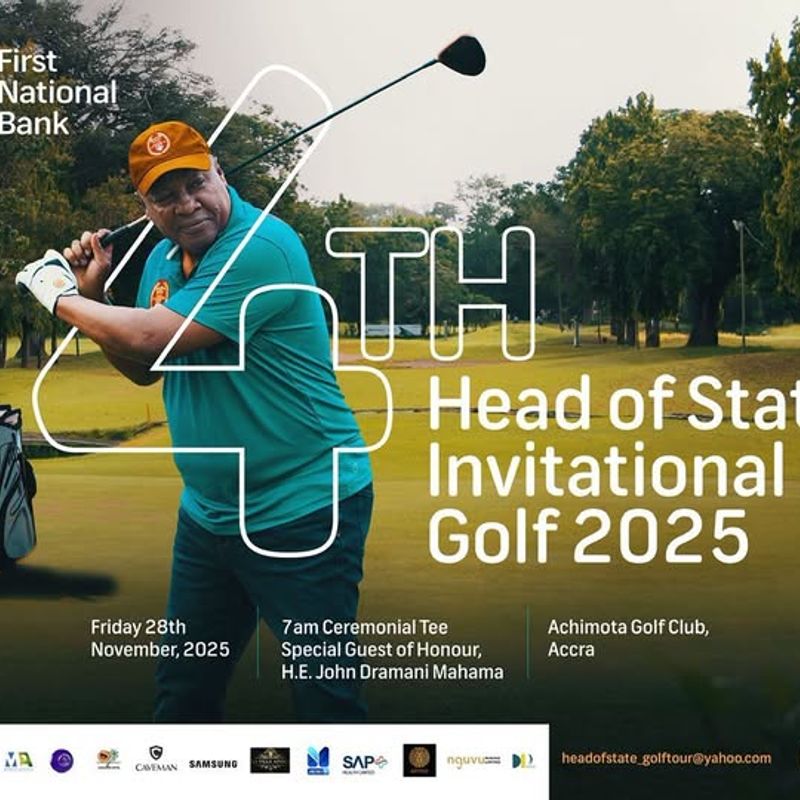 President Mahama set to open 4th FNB Head of State Golf Tournament