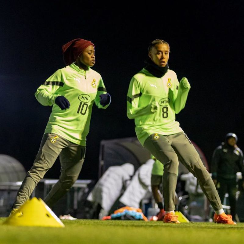 Black Queens brave cold for high-tempo training at Aston Villa ahead of Lionesses clash