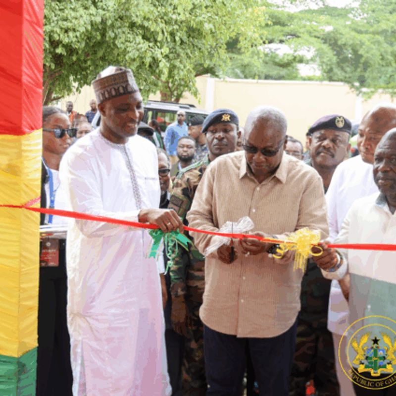 Mahama opens National Signals Bureau’s Volta Regional Command