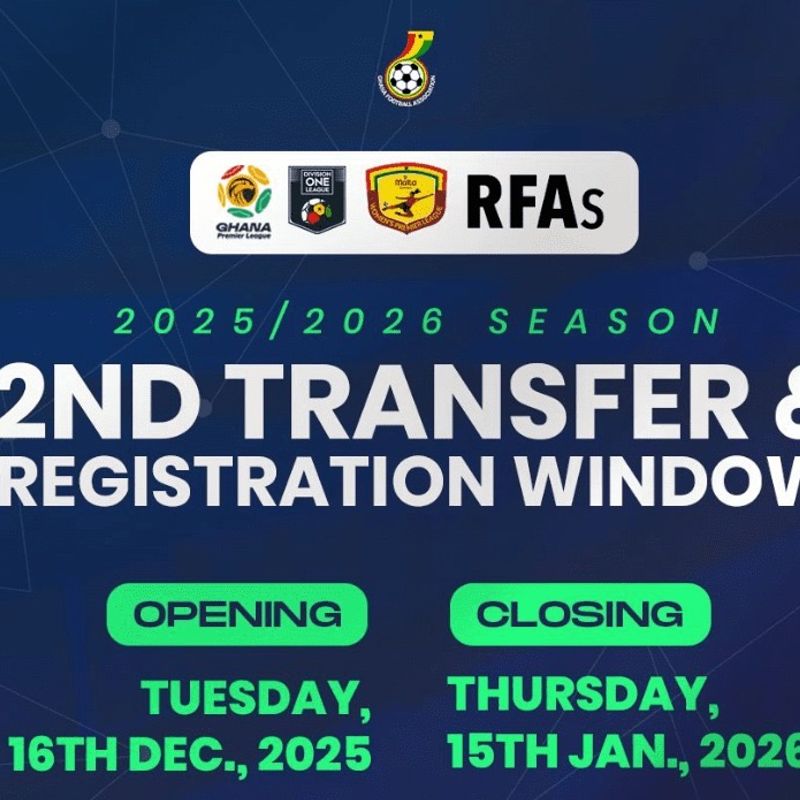 Ghana transfer window: mid-season deals to open 16 December