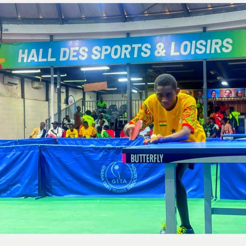 Ghanaian table tennis talents Yeboah and Bortey head to African Youth Games