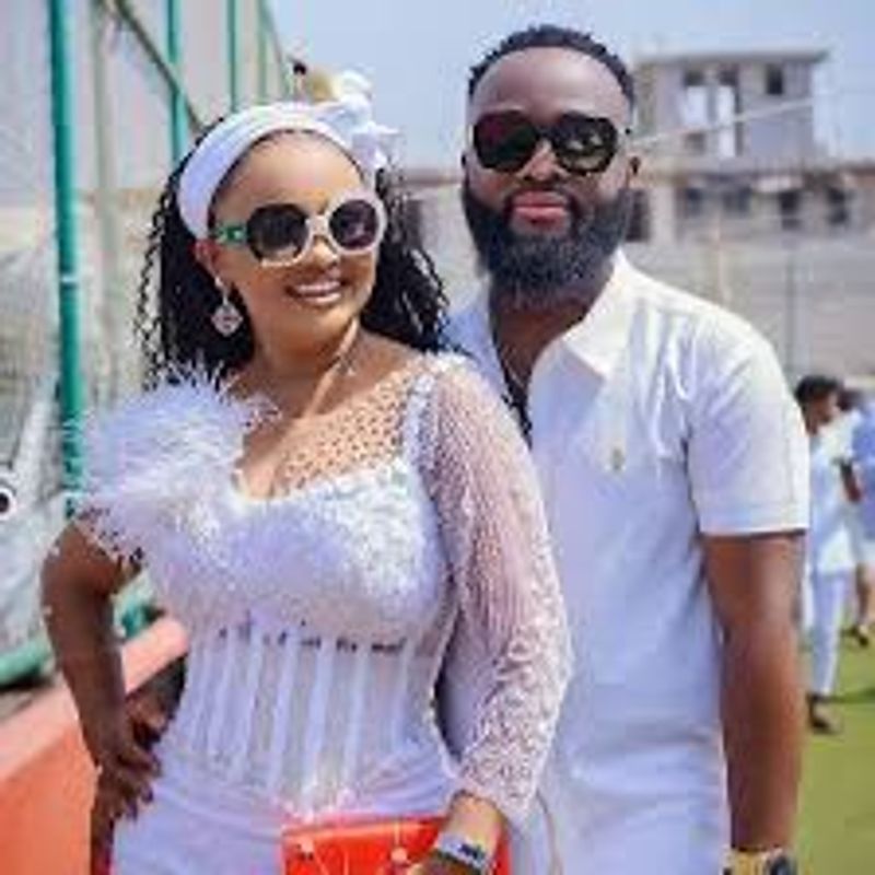 Nana Ama McBrown and ex-husband Maxwell Mensah spotted together at her mother’s 70th birthday celebration