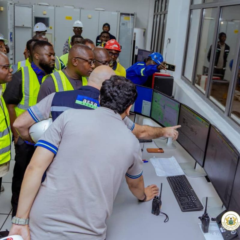 Energy minister inspects AKSA Ahwomaso Power Plant as GRIDCo completes tie-in