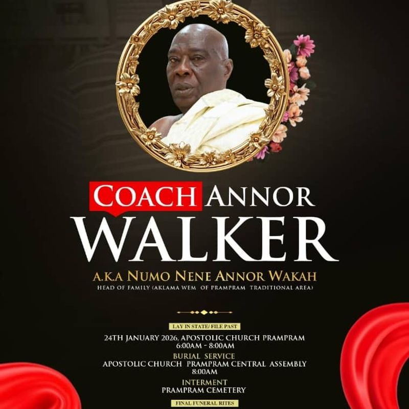 Former Great Olympics head coach Annor Walker to be laid to rest on 24 January