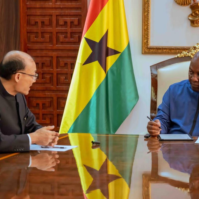 President Mahama commemorates the departure of Chinese Ambassador Tong Defa