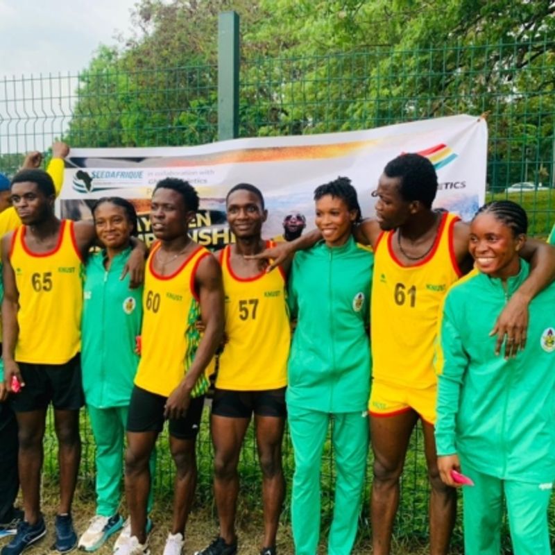 KNUST dominates historic inaugural relay open in Kumasi