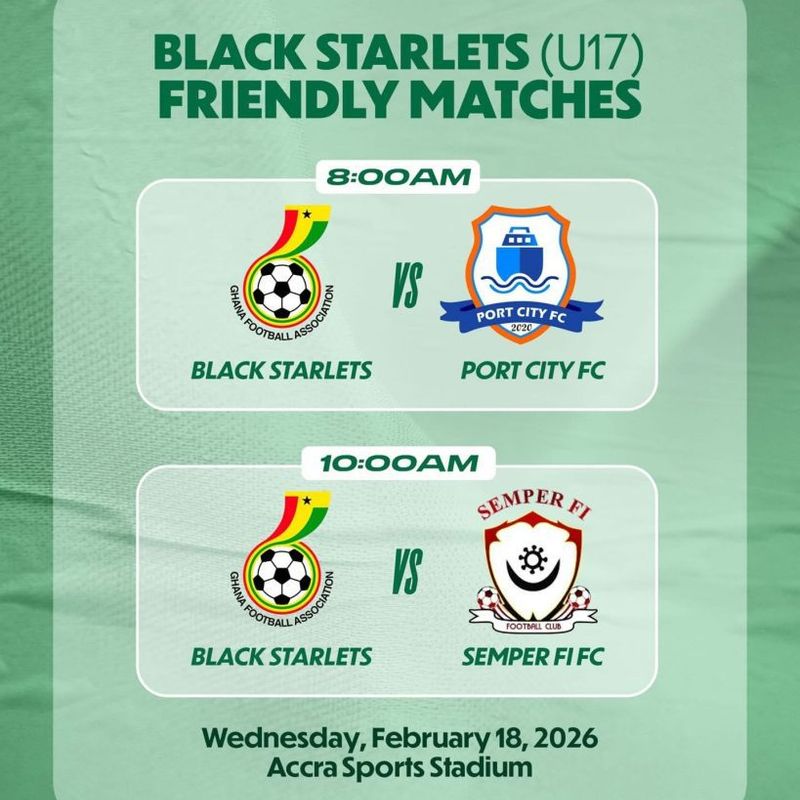 Black Starlets set for Accra double-header as AFCON prep intensifies