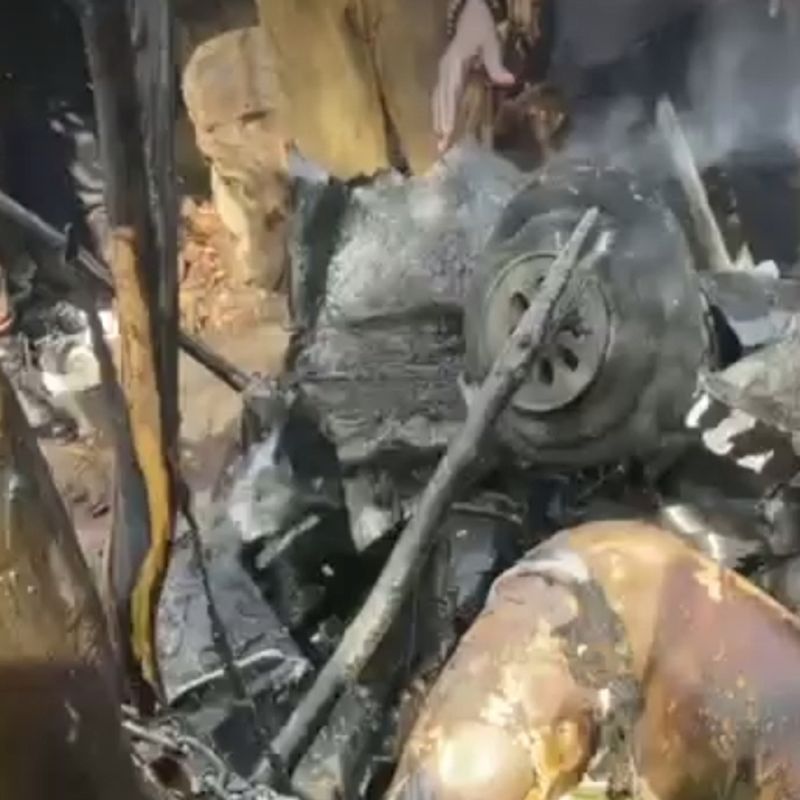 Helicopter crash in Tema Community 1, claims two lives