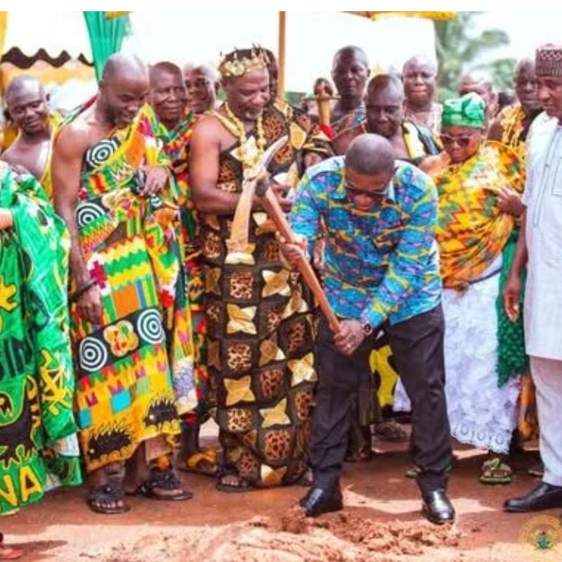 Sod-cut for 24-hour economy market project at Gomoa Ankamu