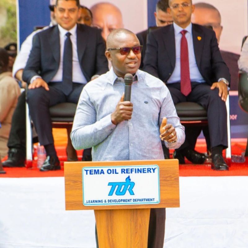 Energy Minister commends TOR Managing Director at unveiling of refurbished Crude Distillation Unit