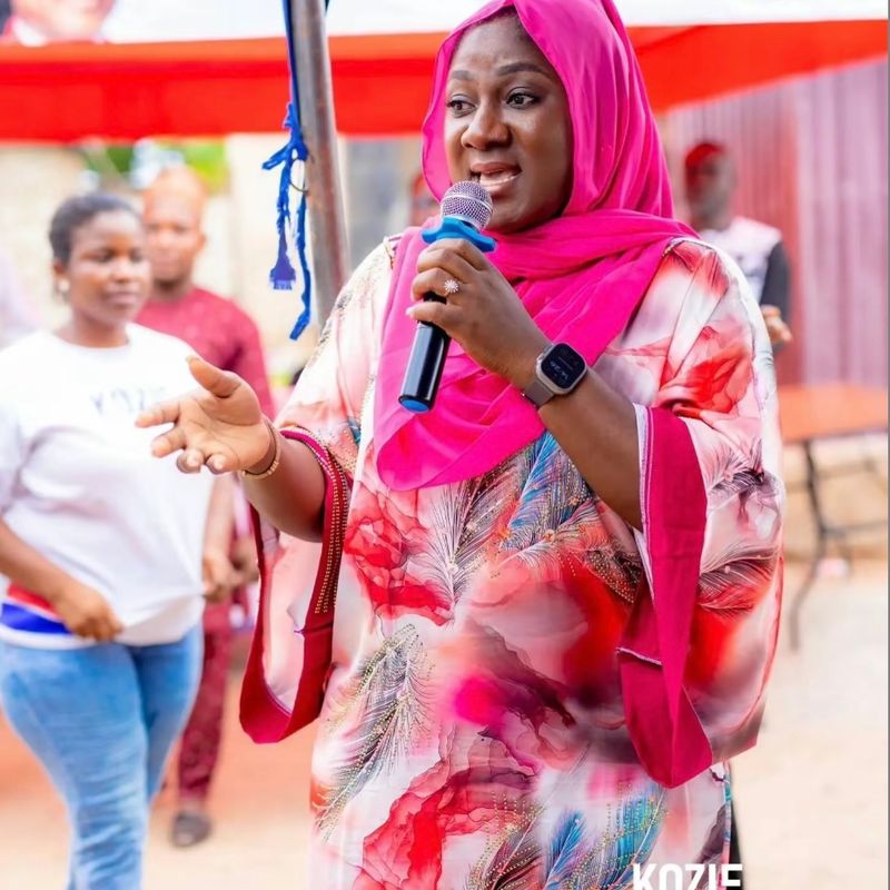Akosua Manu engages Adentan community during Eid celebration