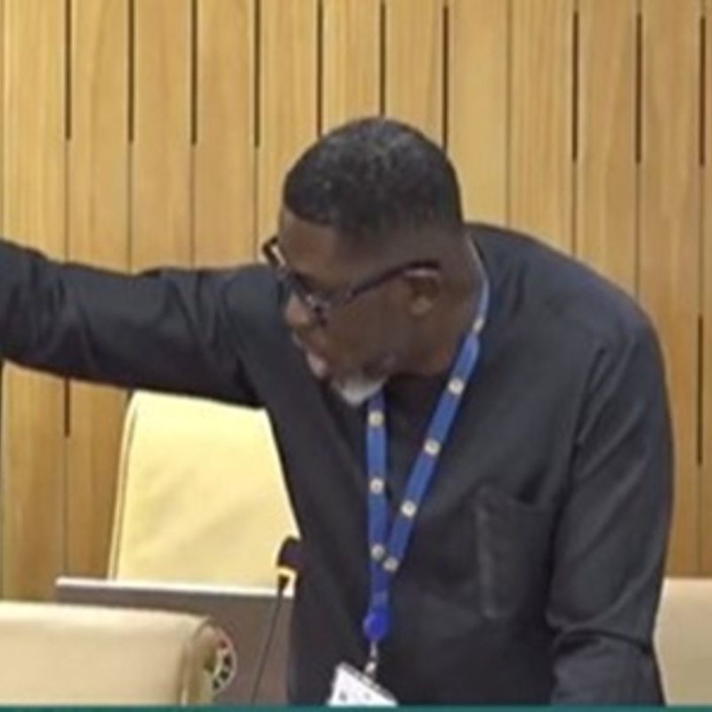 A Plus made his first submission in parliament
